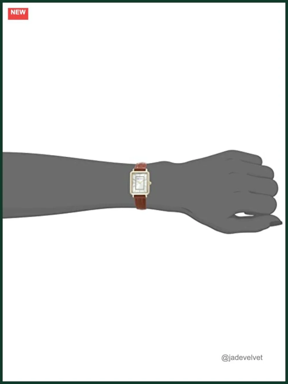 Anne Klein Women's Glitter Accented Croco-Grain Strap Watch